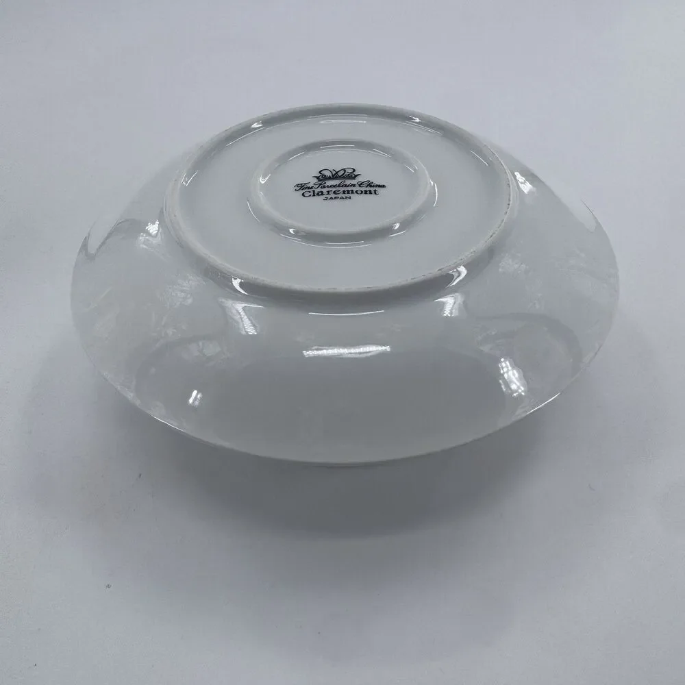 Fine Porcelain China Gravy Boat With Attached Underplate Claremont Fast Shipping